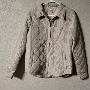Staccato Women's Diamond Quilted Beige Jacket- Size Small